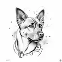 malinois tattoo design idea