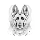 malinois tattoo design idea