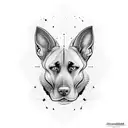 malinois tattoo design idea
