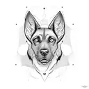 malinois tattoo design idea