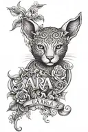 The name Sara tattoo design idea