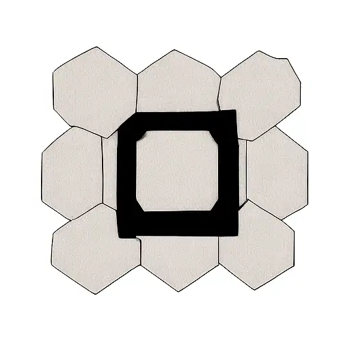 kakashi hatake, hexagon tattoo design idea