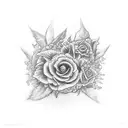 writing blessed tattoo design idea