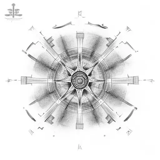 dharma wheel tattoo design idea