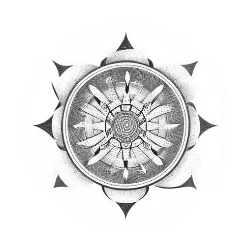 40 Cool Dharma Wheel Tattoo Designs for Men [2024 Guide] | Dharma wheel,  Dharma wheel tattoo design, Wheel tattoo
