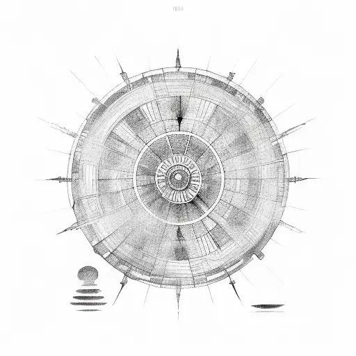 dharma wheel tattoo design idea