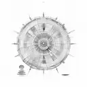 dharma wheel tattoo design idea