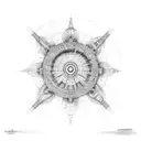 dharma wheel tattoo design idea