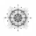 dharma wheel tattoo design idea