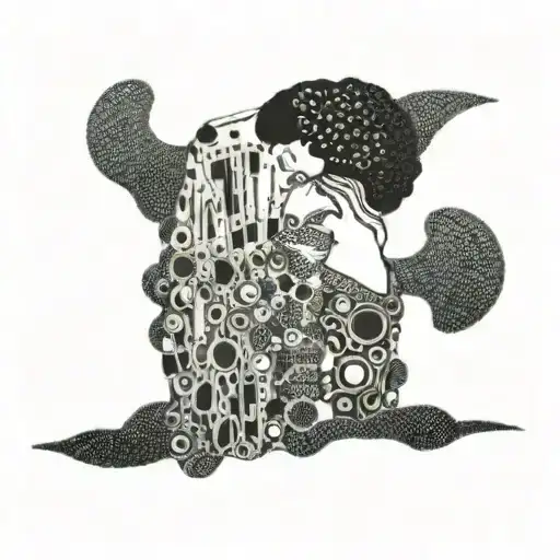 Klimt the kiss tattoo design idea