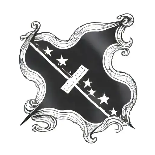 rebel flag tattoo design idea