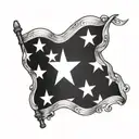 rebel flag tattoo design idea