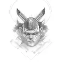 abused at child lone warrior transform myself never give up attitue tattoo design idea