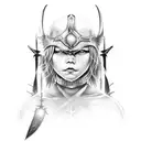 abused at child lone warrior transform myself never give up attitue tattoo design idea