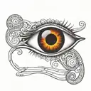 Lateralus eye  tattoo design idea