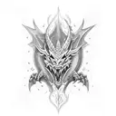 Dragon brimstone  tattoo design idea