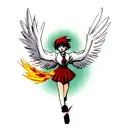 Phoenix tattoo design idea