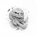 medico da peste negra tattoo design idea