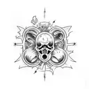 plague doctoe tattoo design idea