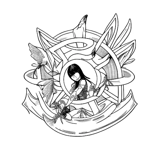 nico robin crossed hands  tattoo design idea