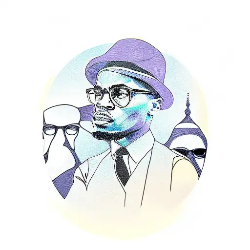Malcolm x tattoo design idea