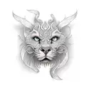 A SNACK SHADDING ITS SKIN tattoo design idea