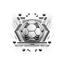 Combine elements of soccer, basketball, and football into a dynamic sports-themed tattoo tattoo design idea