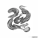 Lightning Bolt tattoo design idea