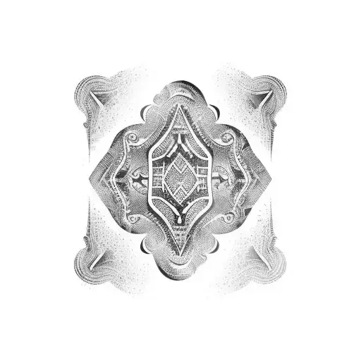 upper arm band tattoo design idea