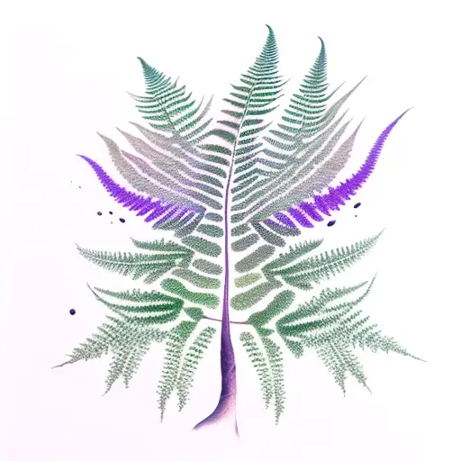 Fern Tree tattoo design idea