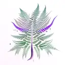 Fern Tree tattoo design idea