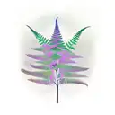 Fern Tree tattoo design idea