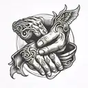 pinky promise inertwined with an infinite sign saying forever and always   tattoo design idea