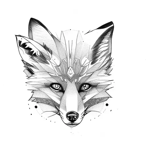 fox humanoid  tattoo design idea