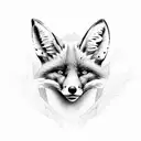 fox humanoid  tattoo design idea