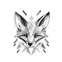 fox humanoid  tattoo design idea