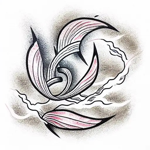 a natural lightning tattoo design idea