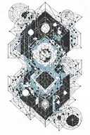 pale blue dot tattoo design idea