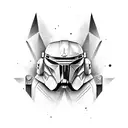 mandalorian  tattoo design idea