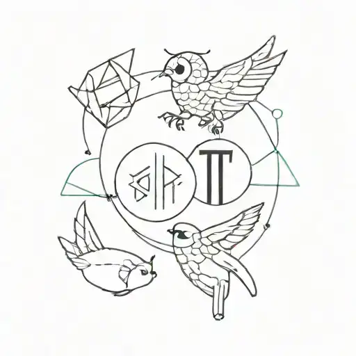 Can u create a tattoo based on bts, stray kids, txt and ateez logos combined please  tattoo design idea