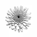 Chrysanthemums tattoo design idea
