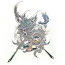 final fantasy 9 tattoo design idea