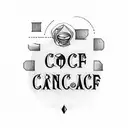 acrostic tattoo in typewriter font with the words "self care" and "self control"  tattoo design idea