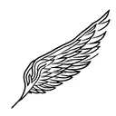 Wing tattoo design idea