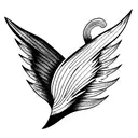 Wing tattoo design idea