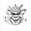shrek tattoo design idea