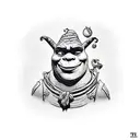 shrek tattoo design idea