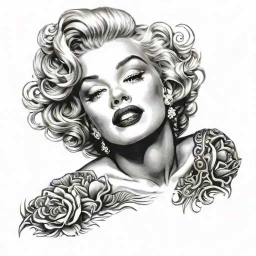 Marilyn Monroe tattoo design idea