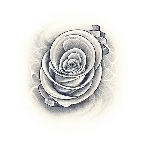 Hourglass thick and thin line either side tattoo design idea