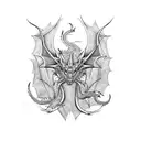 red dragon tattoo design idea